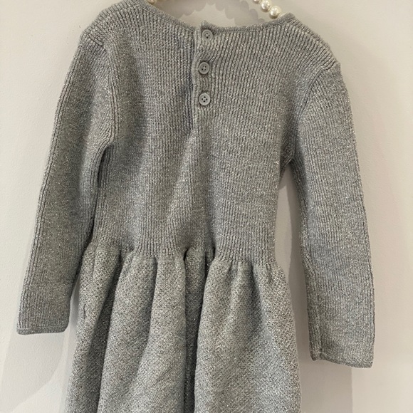 Joe fresh, fit & flare silver knit party dress. - Picture 2 of 3